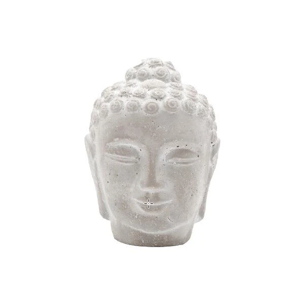Boeddhahoofd Uit Cement - 16 × 16 × 21,5 Cm 1 Boeddhahoofd Uit Cement - 16 × 16 × 21,5 Cm