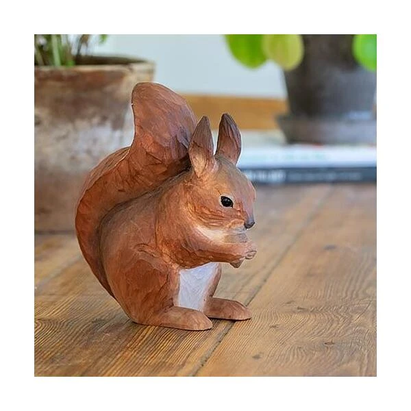 Rode Eekhoorn In Lindenhout - Handgemaakt 2 Rode Eekhoorn In Lindenhout - Handgemaakt - Afbeelding 2