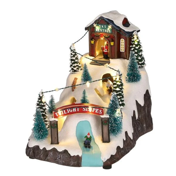 Kerstdorp Skiberg - 24 × 16 × 22 Cm 1 Kerstdorp Skiberg - 24 × 16 × 22 Cm