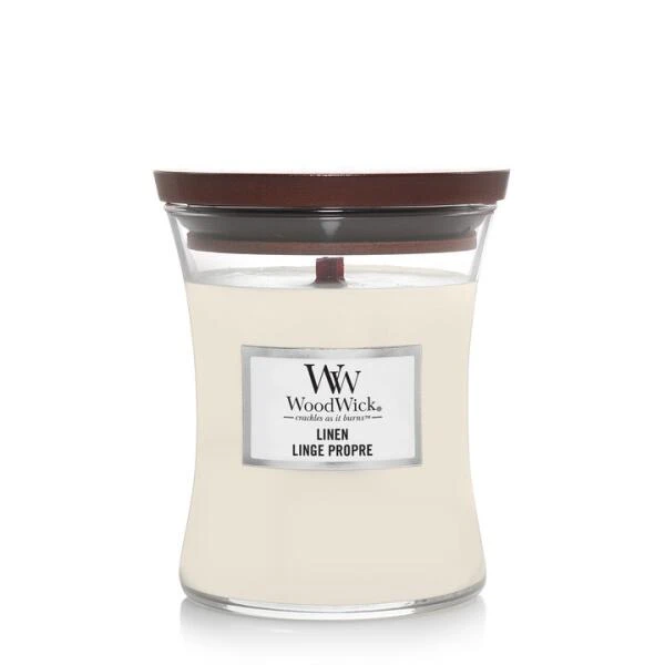 WoodWick Medium Candle - Linen 1 WoodWick Medium Candle - Linen