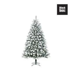 Kunststof Kerstboom Chandler Frosted Black Box - 185 Cm