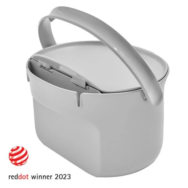 Bokashi Organko Daily Keukenafvalemmer Grijs - 3,3 L 4 Bokashi Organko Daily Keukenafvalemmer Grijs - 3,3 L - Afbeelding 4