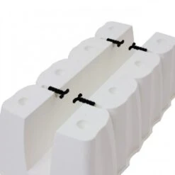 Relingbloembak Wit - 58 × 28 × 20 Cm -Tuin En Buiten bloembak voor balkon 58 x 28 x 20 cm 1484062074 3 600