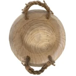 Bowl In Hout Met Jute Handgrepen - Ø 29 × 10 Cm -Tuin En Buiten bowl in hout 29 x 10 cm 1617283619 1 600