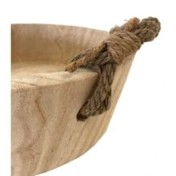 Bowl In Hout Met Jute Handgrepen - Ø 29 × 10 Cm -Tuin En Buiten bowl in hout 29 x 10 cm 1617284239 1 600
