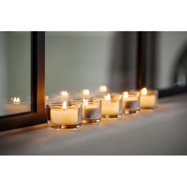 Clearlights Theelichtjes 6 Uren - Transparante Cups - Set Van 50 Stuks 2 Clearlights Theelichtjes 6 Uren - Transparante Cups - Set Van 50 Stuks - Afbeelding 2