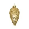 Dennenappels 8 Cm - Licht Goud - Set Van 6 Stuks