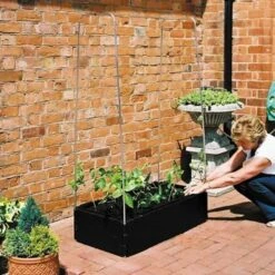 Groeibed 1 × 0,5 M Met Klimframe 7 Groeibed 1 × 0,5 M Met Klimframe -Tuin En Buiten groeibed met frame 1 x 05 m 1484056561 3 600