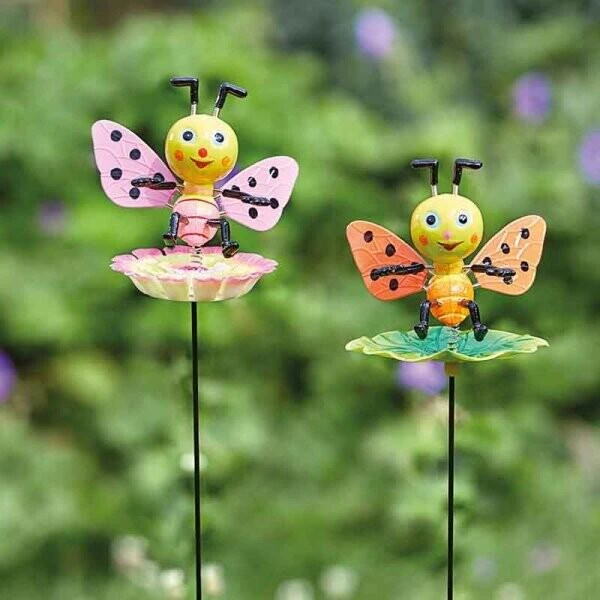 Happy Bees Tuinprikker - Set Van 2 Stuks 1 Happy Bees Tuinprikker - Set Van 2 Stuks