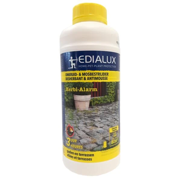 EDIALUX Herbi-alarm Paden En Terrassen - 1 Liter 1 EDIALUX Herbi-alarm Paden En Terrassen - 1 Liter