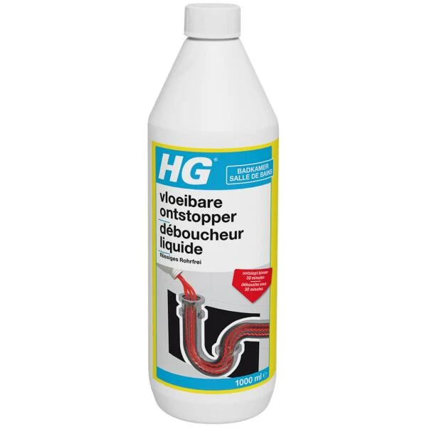 HG Vloeibare Ontstopper - 1 Liter 1 HG Vloeibare Ontstopper - 1 Liter