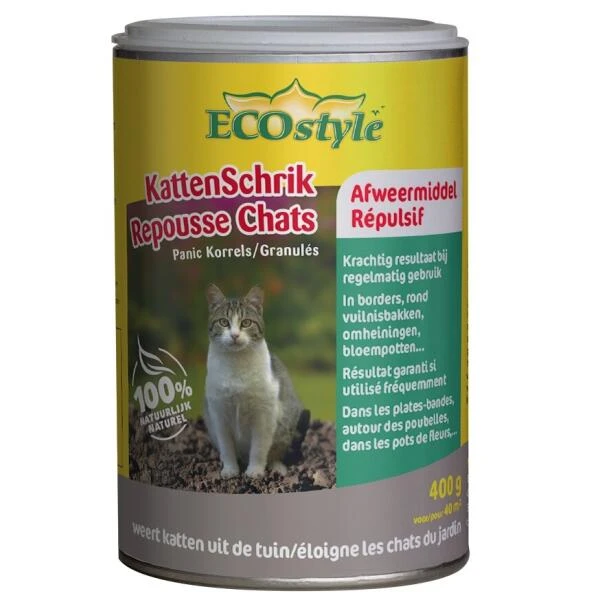 Ecostyle KattenSchrik Korrels - 100% Natuurlijk 400 G 1 Ecostyle KattenSchrik Korrels - 100% Natuurlijk 400 G