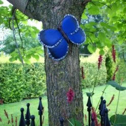 Vlinder Blauw Muurdecoratie -Tuin En Buiten muurdeco vlinder blauw 20 x 15 x 5 cm 1501571730 1 600