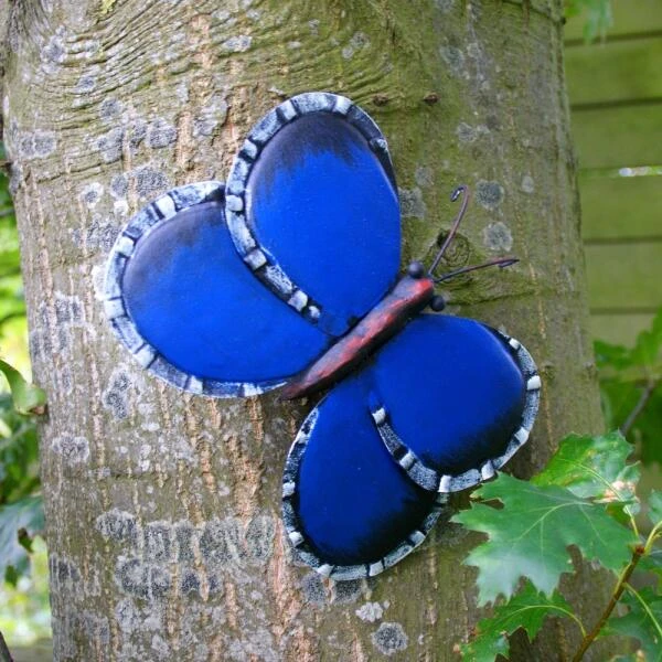 Vlinder Blauw Muurdecoratie - Afbeelding 2