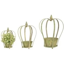 ESSCHERT DESIGN Pothouders Kroon - Aged Metal - Set Van 3 Stuks 9 ESSCHERT DESIGN Pothouders Kroon - Aged Metal - Set Van 3 Stuks -Tuin En Buiten sierpotten kroon aged metal 1549213722 1 600