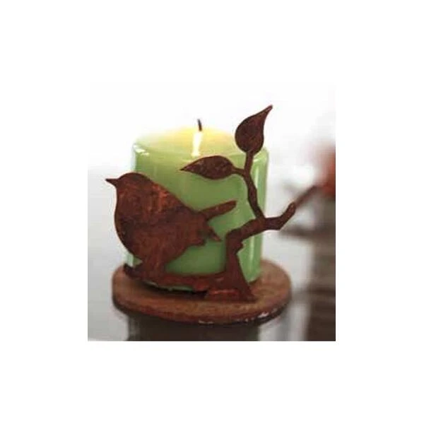 Theelichthouder Met Vogel - Decoroest 1 Theelichthouder Met Vogel - Decoroest