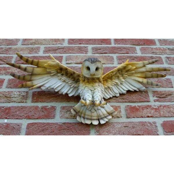 Uil Met Open Vleugels Muurdecoratie 2 Uil Met Open Vleugels Muurdecoratie - Afbeelding 2