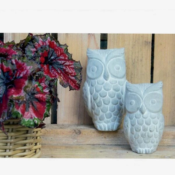 Uil In Steen - Grijs 2 Uil In Steen - Grijs - Afbeelding 2