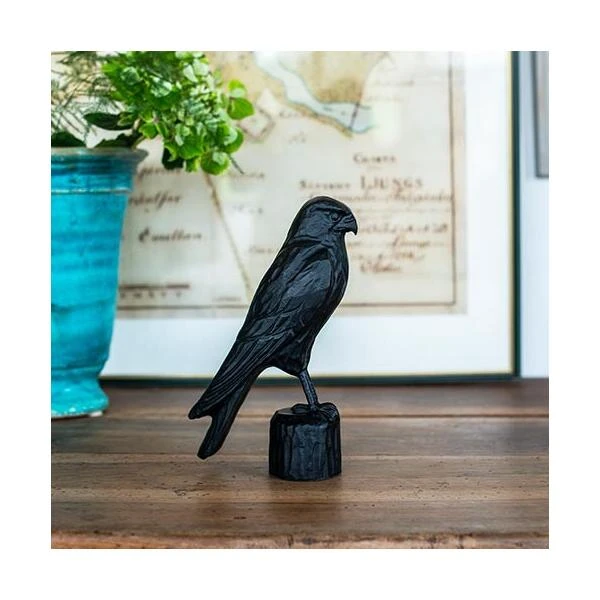 Valk Merlin In Gietijzer 2 Valk Merlin In Gietijzer - Afbeelding 2