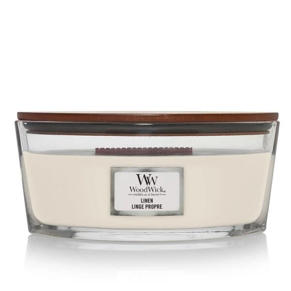 WoodWick Ellipse Candle - Linen 1 WoodWick Ellipse Candle - Linen