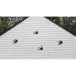 ESSCHERT DESIGN Muurdecoratie Zwaluwen - Set Van 2 Stuks -Tuin En Buiten zwaluw duo in metaal 1570888677 1 600